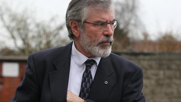Le leader républicain Gerry Adams le 27 novembre 2013 à Belfast [Peter Muhly / AFP/Archives]
