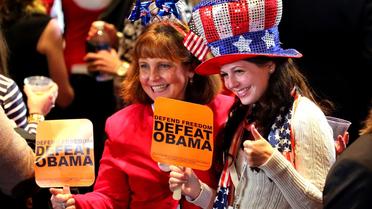 Des militants républicains à Boston le 6 novembre 2012 [Joe Raedle / Getty Images/AFP]