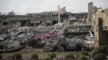 Dégâts après le passage d'une tornade à Moore, dans la banlieue d'Oklahoma City (Etats-Unis), le 20 mai 2013
