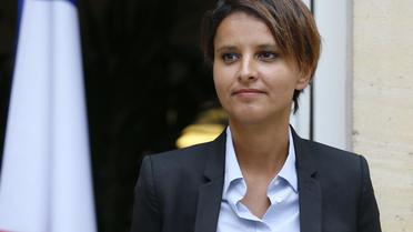 La nouvelle ministre de l'Education Najat Vallaud-Belkacem, le 27 août 2014 à Paris [Patrick Kovarik / AFP]