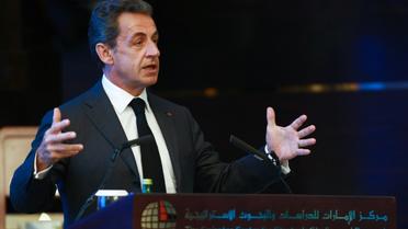L'ex-président français Nicolas Sarkozy à Abou Dhabi le 13 janvier 2016 [ / AFP/Archives]