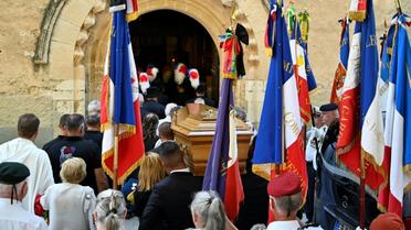 Funérailles du maire de Signes (Var), Jean-Mathieu Michel, le 9 août 2019 [GERARD JULIEN / AFP]