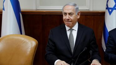 Le Premier ministre israélien Benjamin Netanyahu, le 25 février 2018 dans son bureau à Jérusalem [GALI TIBBON / AFP]