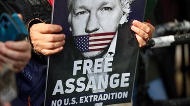 Des manifestants ont protesté pour la libération de Julian Assange, ce mardi à Londres 