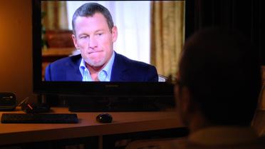 Lance Armstrong est interviewé à la télévision le 17 janvier 2013 [Mandel Ngan / AFP/Archives]
