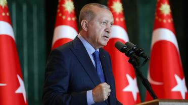 Le président turc Recep Tayyip Erdogan à Ankara, le 13 août 2018  [KAYHAN OZER / TURKISH PRESIDENTIAL PRESS SERVICE/AFP]