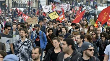 Manifestation contre la loi travail, le 12 mai 2016 à Bordeaux [GEORGES GOBET / AFP/Archives]