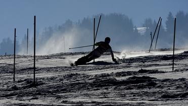 Un skieur lors d'un slalom [Hrvoje Polan / AFP/Archives]