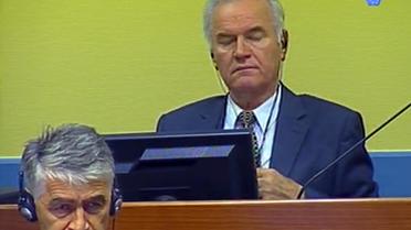 L'ex-chef militaire des Serbes de Bosnie Ratko Mladic, le 9 juillet 2012 au TPIY à La Haye [ / Tribunal pénal international pour l'ex-Yougoslavie/AFP]