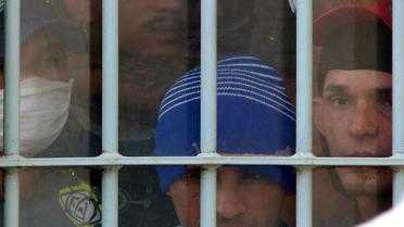 Photo officielle de prisonniers au pénitencier de Pedrinhas, à São Luis do Maranhao (nord-est du Brésil), prise le 10 novembre 2010  [Gilson Teixeira / SSPM/AFP/Archives]