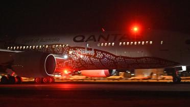 Départ du vol inaugural de la compagnie australienne Qantas assurant la liaison directe Perth-Londres, le 24 mars 2018  [Greg Wood / AFP]