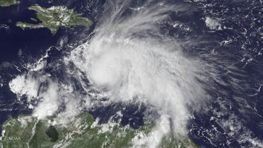 Image satellite NOAA publiée le 30 septembre 2016 montrant la position de l'ouragan Matthew en Mer des Caraïbes, le 29 septembre 2016 [HO / NOAA/AFP]