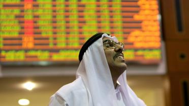 Un trader à la bourse de Dubaï, le 8 septembre 2008 [KARIM SAHIB / AFP/Archives]