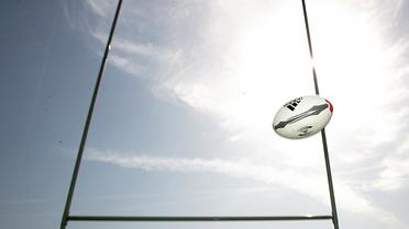 Un ballon de rugby passe les poteaux [Boris Horvat / AFP/Archives]