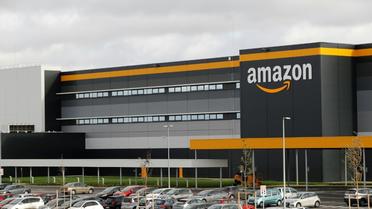 L'entrepôt Amazon de Brétigny-sur-Orge (Essonne) le 28 novembre 2019 [Thomas SAMSON / AFP/Archives]