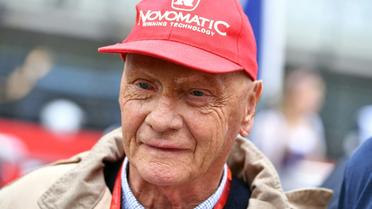 Le triple champion du monde de Formule 1 Niki Lauda assiste au Grand prix d'Autriche sur le circuit de Spielberg, le 3 juillet 2016 [ANDREJ ISAKOVIC / AFP/Archives]