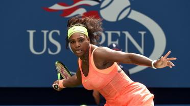 Serena Williams face à l'Italienne Roberta Vinci en demi-finale de l'US Open, le 11 septembre 2015 à New York [Jewel Samad / AFP/Archives]