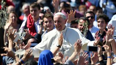 Le pape François, le 9 avril 2017 au Vatican [Alberto PIZZOLI / AFP/Archives]