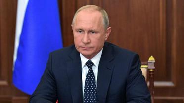 Le président russe Vladimir Poutine à Moscou, le 29 août 2018 [Alexey DRUZHININ / SPUTNIK/AFP]