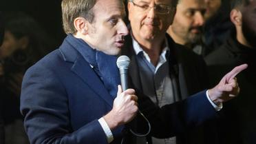 Emmanuel Macron le 16 janvier 2017 à Quimper [FRED TANNEAU / AFP/Archives]
