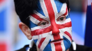Partisans et opposants au Brexit près du Parlement, le 31 janvier 2020, à quelques heures du départ du Royaume Uni de l'Union européenne, le 31 janvier 2020  [Glyn KIRK / AFP]