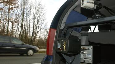 Un radar embarqué dans une voiture banalisée sur l'autoroute A10 près de Poitiers [Alain Jocard / AFP/Archives]