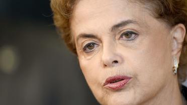La présidente du Brésil Dilma Rousseff à Brasilia, le 11 mars 2016 [EVARISTO SA / AFP]