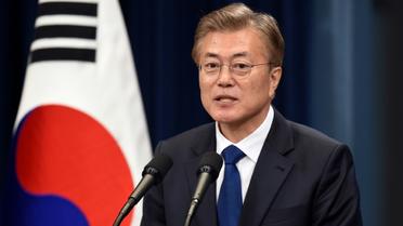 Le nouveau président sud-coréen Moon Jae-In, le 10 mai 2017 à Séoul [JUNG YEON-JE / POOL/AFP/Archives]