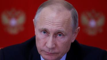 Le président russe Vladimir Poutine, le 24 octobre 2017 à Moscou [SERGEI CHIRIKOV / POOL/AFP/Archives]