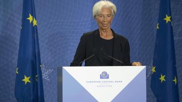 Christine Lagarde prend la présidence de la Banque centrale européenne (BCE), le 28 octobre 2019 à Francfort, en Allemagne [Boris Roessler / POOL/AFP/Archives]