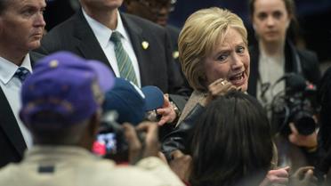 Hillary Clinton, candidate à la primaire démocrate, à Orangeburg, Caroline du sud, le 26 février 2016 [Nicholas Kamm / AFP]