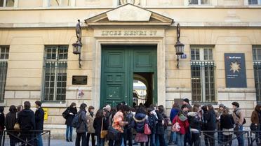 Le lycée Henri IV, visé par des appels menaçants, le 16 février 2016 à Paris [LOIC VENANCE / AFP/Archives]