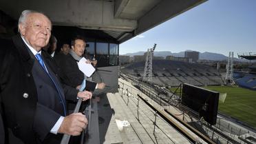 Jean-Claude Gaudin le 10 novembre 2012 au stade Vélodrome à Marseille [Gérard Julien / AFP/Archives]