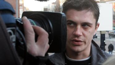 Daniel Legrand fils, seul acquitté de l'affaire et qui était mineur à l'époque des faits pour lesquels il était poursuivi,  le 15 février 2007 devant le tribunal de Dunkerque [Francois Lo Presti / AFP/Archives]