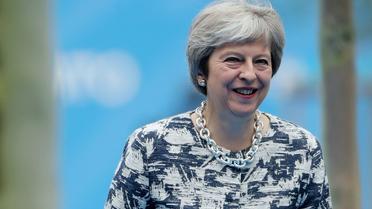 La Première ministre britannique Theresa May lors de la deuxième journée du sommet de l'OTAN à Bruxelles, le 12 juillet 2018 [Tatyana ZENKOVICH / POOL/AFP]