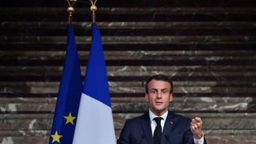 Le discours d'Emmanuel Macron "fixera le cap de la transition énergétique et définira la méthode de construction d'un pacte de la conversion écologique en France", a affirmé l'Elysée lundi soir [EMMANUEL DUNAND / AFP/Archives]