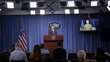 Briefing du porte-parole du Pentagone Peter Cook à Arlington, en Virginie, le 1er février 2016 [OLIVIER DOULIERY / GETTY/AFP/Archives]