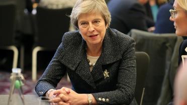 La Première ministre britannique Theresa May à Belfast, en Irlande du Nord, le 27 novembre 2018 [Liam McBurney / POOL/AFP]