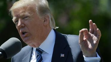 Le président américain Donald Trump, le 2 mai 2017 à la Maison Blanche, à Washington [Mandel NGAN / AFP]
