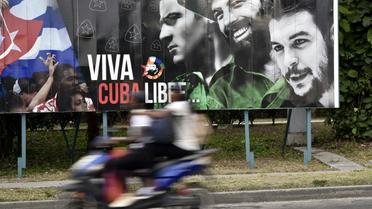 Dans une rue de La Havane, samedi 19 mars 2016 [YURI CORTEZ / AFP]