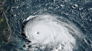 Image satellite de l'ouragan Dorian près des Bahamas, par un satellite météorologique américain, le 1er septembre 2019 [HO / NOAA/RAMMB/AFP]