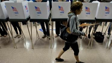  Un bureau de vote dans le Maryland, le 28 octobre 2016 [Brendan Smialowski / AFP/Archives]