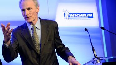 Le président du groupe Michelin, Jean-Dominique Senard, lors d'une conférence de presse, à Paris, le 16 février 2016 [BERTRAND GUAY / AFP]
