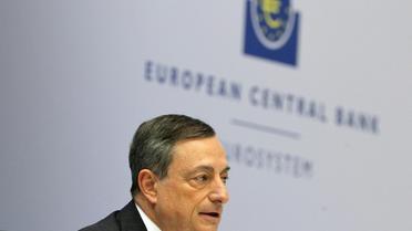 Mario Draghi, président de la BCE, à Francfort le 3 décembre 2015, lors d'une conférence de presse [DANIEL ROLAND / AFP]