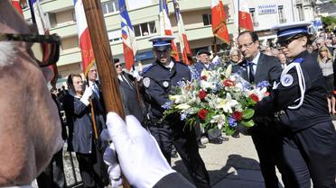 François Hollande le 9 juin 2013 à Tulle pour la commémoration du massacre nazi  [Thierry Zoccolan / Pool/AFP/Archives]