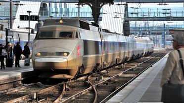 Un TGV à son entrée en gare [Philippe Huguen / AFP/Archives]