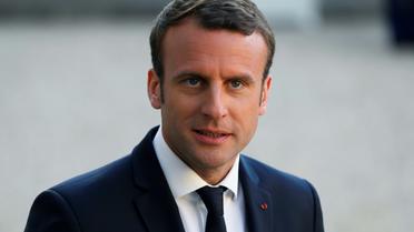 Le président Emmanuel Macron à l'Elysée le 21 mai 2017 [Thomas SAMSON / AFP]