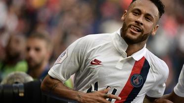 L'attaquant du PSG Neymar lors de la victoire 1-0 à domicile sur Strasbourg le 14 septembre 2019 [Martin BUREAU / AFP]