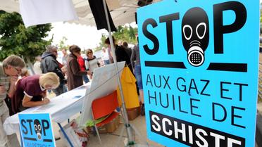 Des militants pour l'interdiction du gaz de schiste à in Saint-Christol-les-Ales, le 22 septembre 2012 [Sylvain Thomas / AFP/Archives]