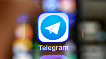 Le symbole choisi par la messagerie Telegram [Yuri KADOBNOV / AFP]